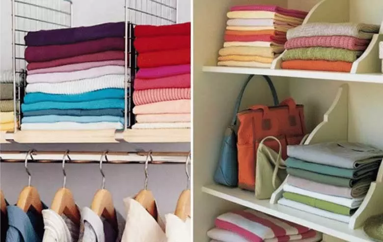 Cách gấp quần áo gọn nhất vào tủ: Sắp xếp quần áo