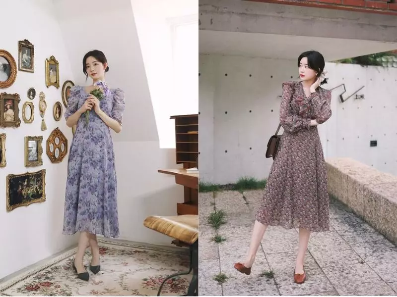 Váy hoa tiểu thư - phong cách vintage cổ điển, thanh lịch (Nguồn: Cherish Wang - PRINCE)