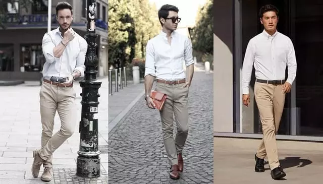 Cách phối áo sơ mi trắng nam với quần jean