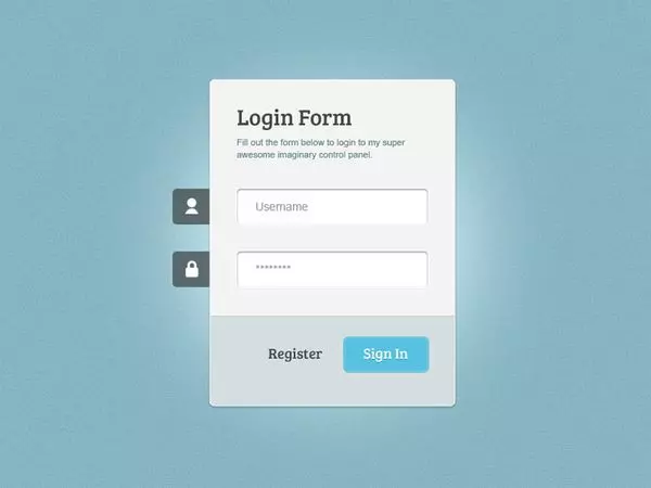 LOGIN FORM (PSD + LIVE VERSION) - HTML/CSS3/JQUERY