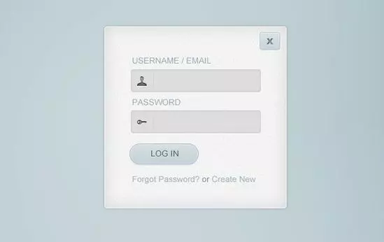 Simple and Beautiful Login Form PSD